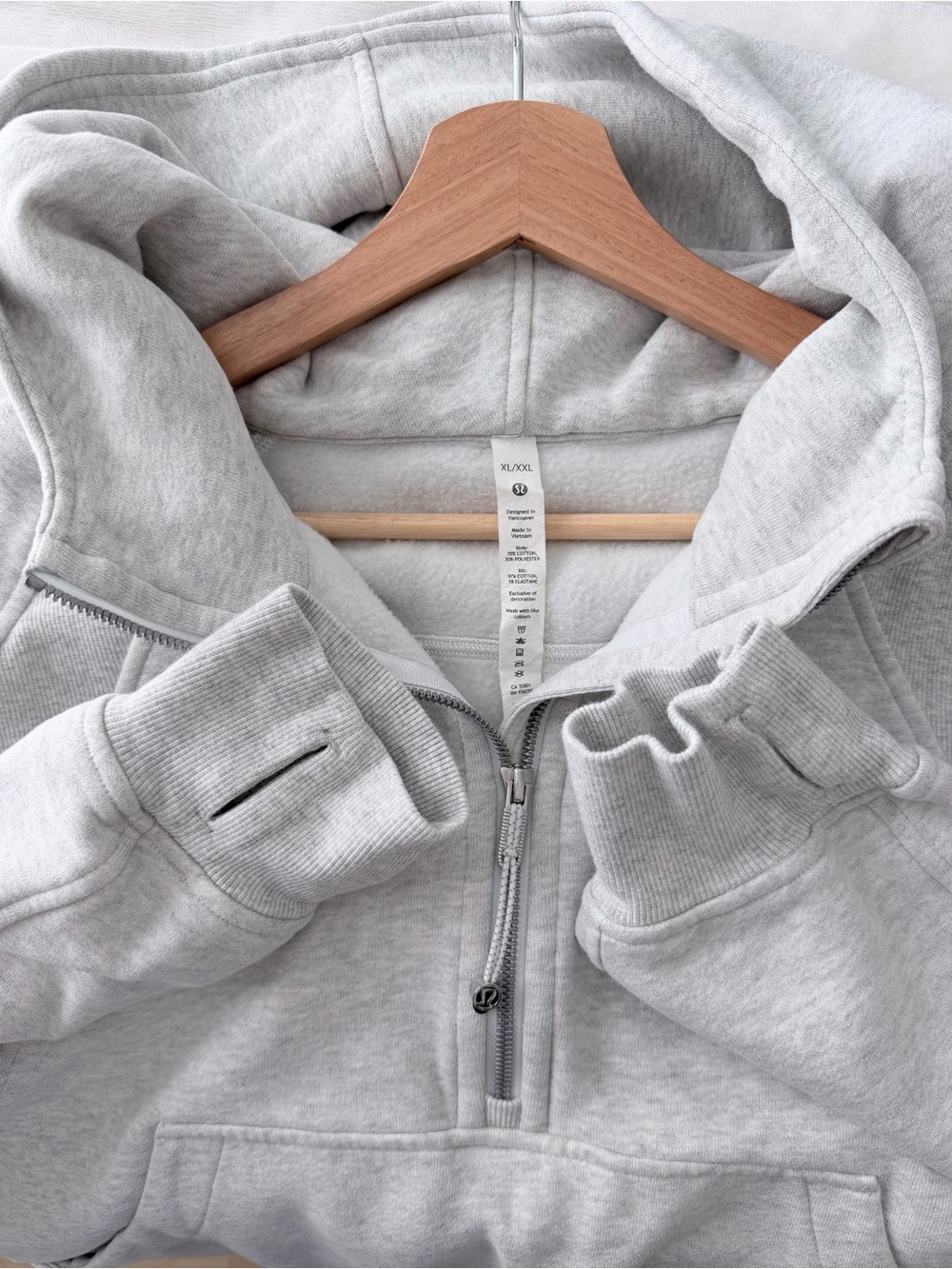 lululemon grey scuba hooded sweater - Picture 3 of 3